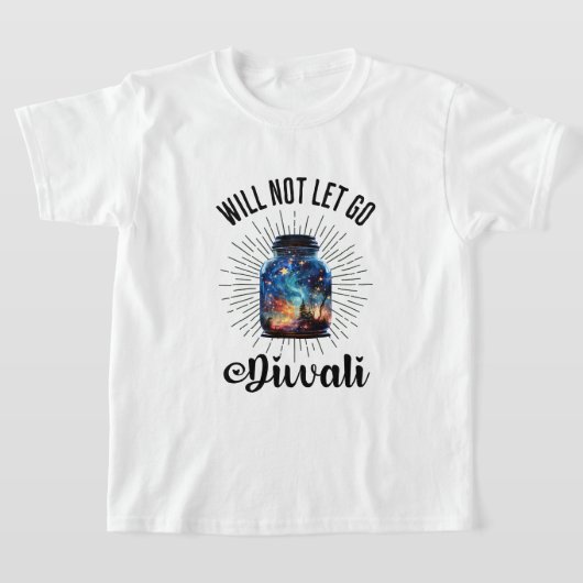Diwali Light Jar – Festival of Lights Tシャツ (レイダウン)