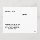 Diwali New Home Wishes シーズンポストカード (裏面)