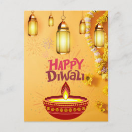 Diwali Post Card – ライトのフェスティバル シーズンポストカード