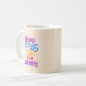 Diwali special light over darkness festive コーヒーマグカップ (正面左)