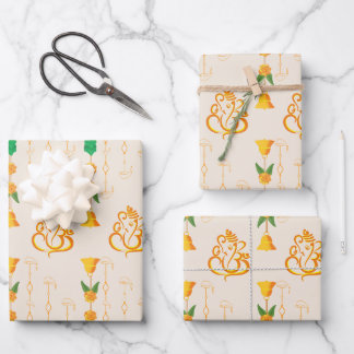 Diwali wrapping God design ラッピングペーパーシート