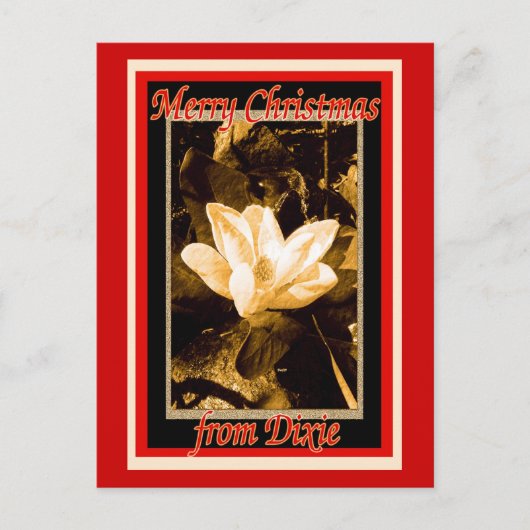 Dixieからのクリスマス シーズンポストカード (正面)