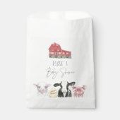 DIXIEかわいいカントリー赤い納屋の赤ちゃん動物 フェイバーバッグ (正面)