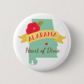 Dixieのハート 缶バッジ (正面)