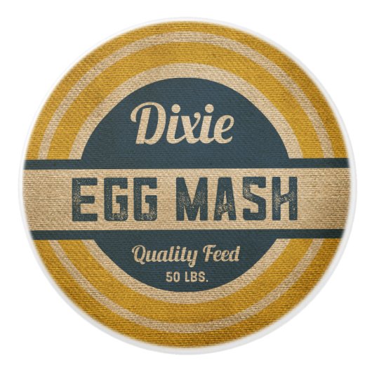 Dixieの供給袋ヴィンテージの一見 セラミックノブ (正面)