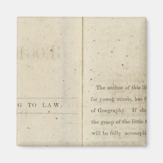 Dixieの子供のための序文の地理リーダー マグネット (正面)