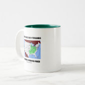 Dixie Alley Tornadoes強力なパンチに注意 ツートーンマグカップ (正面左)