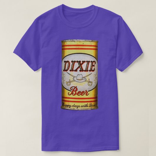 Dixie Beer Can おもしろい T Tシャツ (デザイン正面)