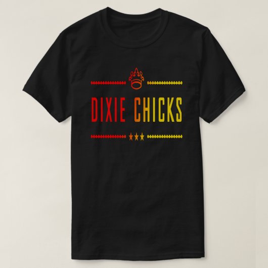dixie chicksバンドのロゴ最高の tシャツ (デザイン正面)