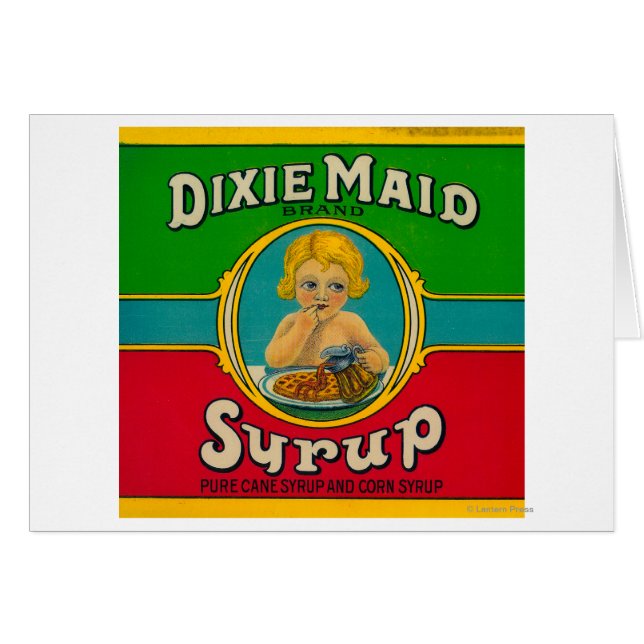 Dixie Maid Syrup LabelCairo, GA (正面横)