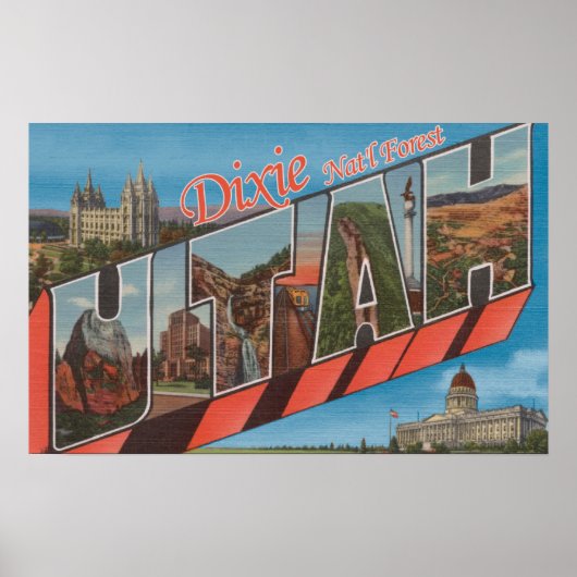 Dixie National Forest, Utah – 大文字 ポスター (正面)
