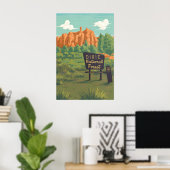 Dixie National Forest Utah Travel Poster ポスター (ホームオフィス)