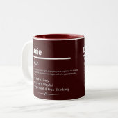 Dixie Personalized Girl Name Meaning Coffee Mug ツートーンマグカップ (正面左)