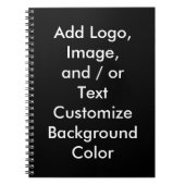 DIYあなた自身のカスタムなギフトまたは広告宣伝項目を設計します ノートブック (正面)