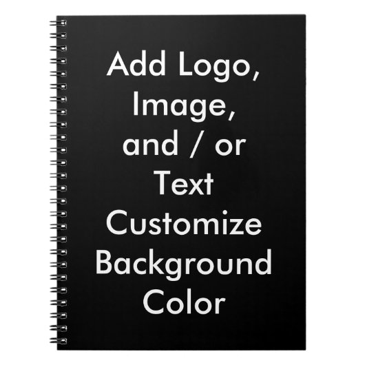 DIYあなた自身のカスタムなギフトまたは広告宣伝項目を設計します ノートブック (正面)