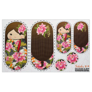 DIYこけしぬり人形 – カット物と縫い高子 ファブリック