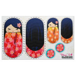 DIYこけしプラッシュ人形-カット物とシューミヨ ファブリック