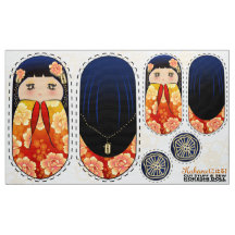 DIYこけしプラッシュ人形-カット物とシューミヨ