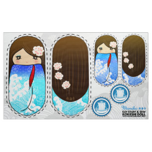 DIYこけしプラッシュ人形-カット物とシュー真美子 ファブリック