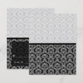 DIYで作成するスコア&フォールドテント ウェディングプレイスカード 招待状 (正面/裏面)