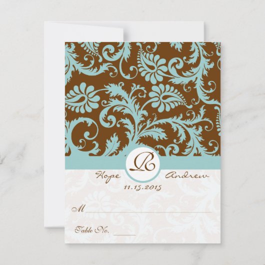 DIYで得点と折り畳みテントのウェディングプレイスカード 招待状 (裏面)