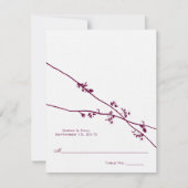 DIYで採点して折り畳むテントウェディングプレースカード 招待状 (正面)