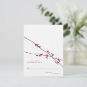 DIYで採点して折り畳むテントウェディングプレースカード 招待状 (スタンド正面)