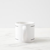 DIYのイニシャルが付いているエスプレッソのマグ エスプレッソカップ (裏面)