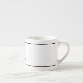 DIYのイニシャルが付いているエスプレッソのマグ エスプレッソカップ (右)