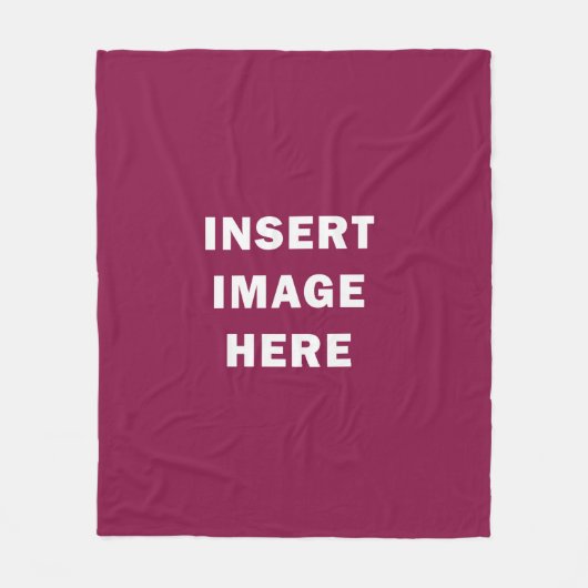 DIYのカスタム50 x 60インチのフリースブランケットのテンプレート フリースブランケット (正面)