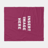 DIYのカスタム50 x 60インチのフリースブランケットのテンプレート フリースブランケット (正面(横))