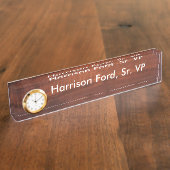 DIYのテンプレートの変更の文字の背景 デスクネームプレート (側面)