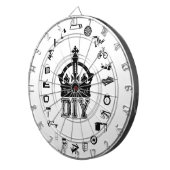 DIYのドイツ体の王 + clipartのダート盤 ダーツボード (正面右)