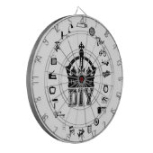 DIYのドイツ体の王 + clipartのダート盤 ダーツボード (正面左)