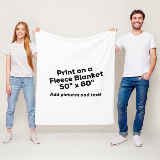 DIYのフリースブランケット-写真および文字を加えて下さい! フリースブランケット (インサイチュ)