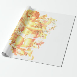 DIYのヴィンテージのキューピッドのバレンタインデーの包装紙 ラッピングペーパー