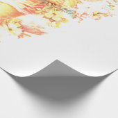 DIYのヴィンテージのキューピッドのバレンタインデーの包装紙 ラッピングペーパー (角)