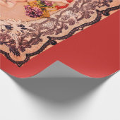 DIYのヴィンテージのバレンタインの包装紙 ラッピングペーパー (角)