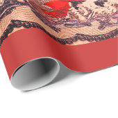 DIYのヴィンテージのバレンタインの包装紙 ラッピングペーパー (ロールコーナー)