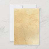 DIYのヴィンテージのAppleの花、茶はタイポグラフィを汚しました サンキューカード (裏面)