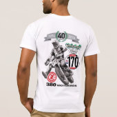 DIYのヴィンテージMotoモトクロス40年のCZ 380の170 Tシャツ (裏面)
