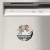 DIYの写結婚真ラウンド記念のお願い マグネット (インサイチュ (食洗機))