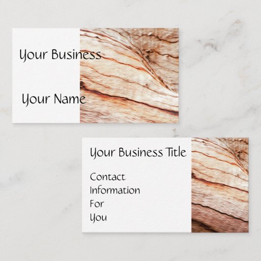 DIYの名刺木質 名刺 (正面/裏面)