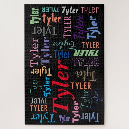 DIYの名前またはメッセージの多くの種類のスタイルと色 ジグソーパズル (縦)