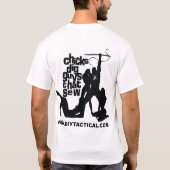 DIYの戦術的なワイシャツ Tシャツ (裏面)