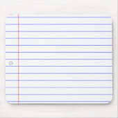 DIYの薄いラインが付いているカスタムなノートの紙のブロック マウスパッド (正面)