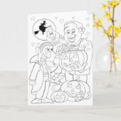 DIYのhobbtのハロウィンカード カード (黄色い花)