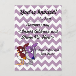 DIYのReptilianの鳥の接合箇所のパーティの招待状 招待状