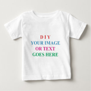 DIYはあなた自身のデザインを作成します ベビーTシャツ