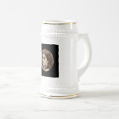 DIYはあなた自身の黒くパーソナライズな写真フレームを作成します ビールジョッキ (正面右)